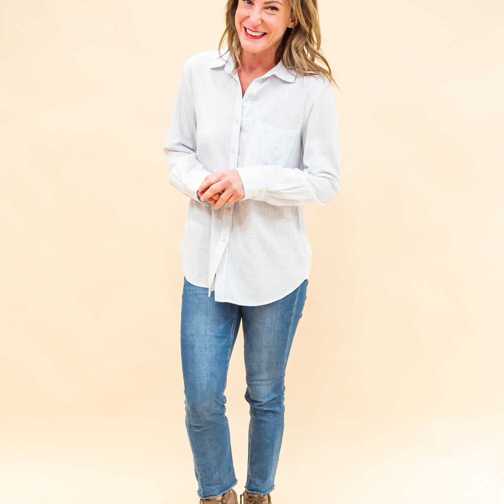 
                  
                    Bringing Classic Button Down in Baby Blue (8912378298619)
                  
                