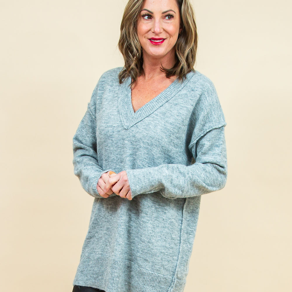 Ease + Comfort Sweater in Heather Grey (8768868122875)