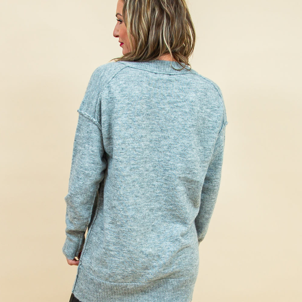 
                  
                    Ease + Comfort Sweater in Heather Grey (8768868122875)
                  
                