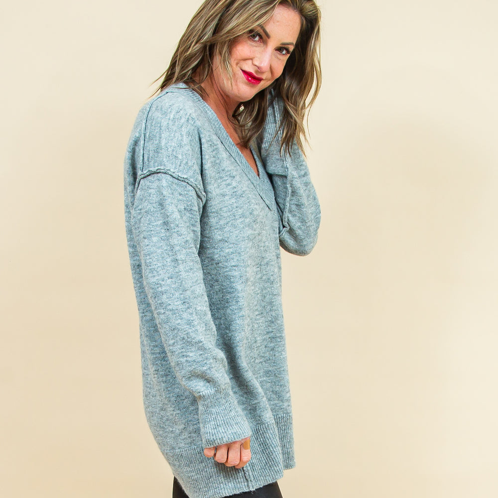 Ease + Comfort Sweater in Heather Grey (8768868122875)