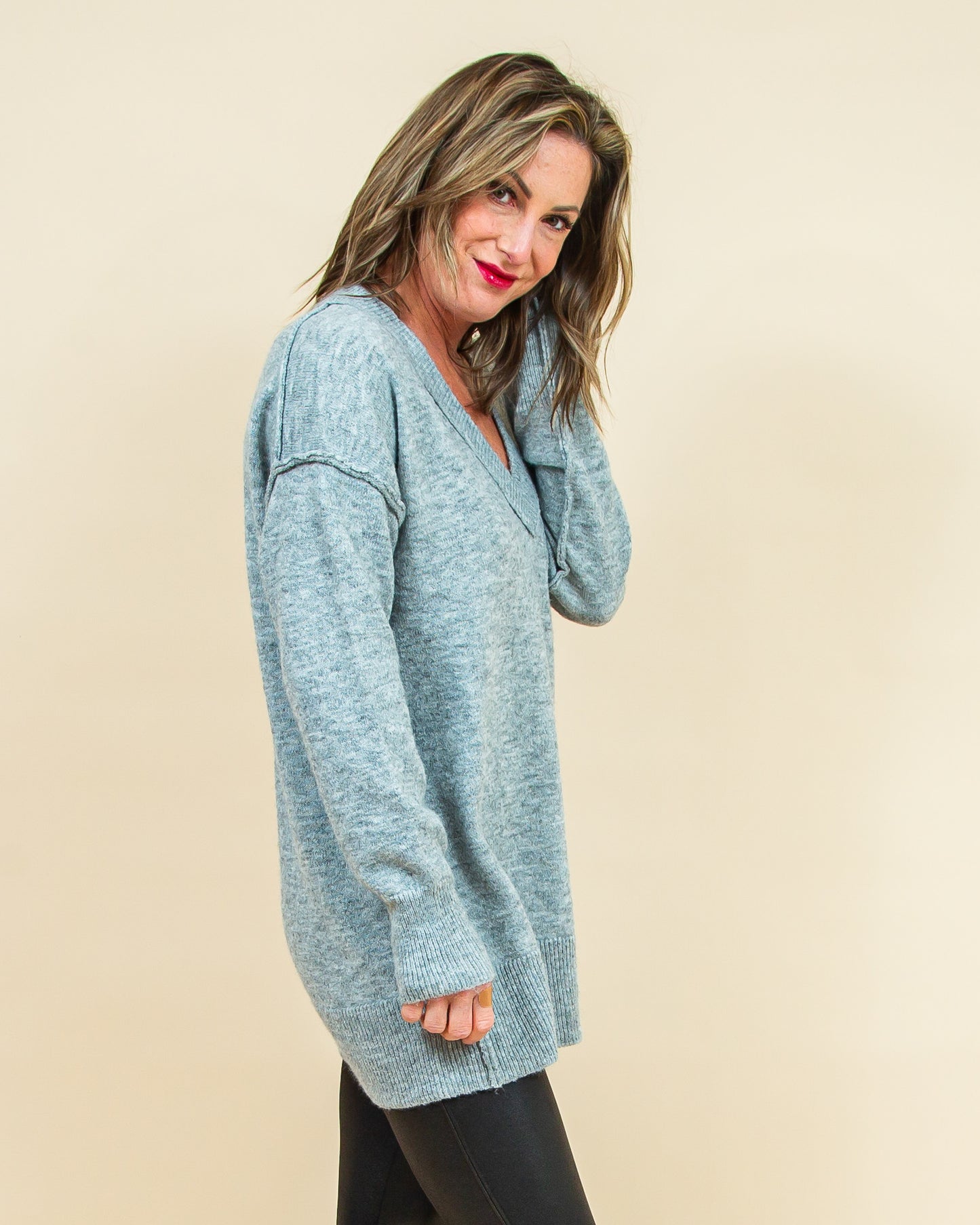 Ease + Comfort Sweater in Heather Grey (8768868122875)