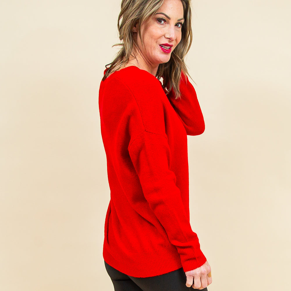 
                  
                    Any Day Now Sweater in Red (8769059225851)
                  
                