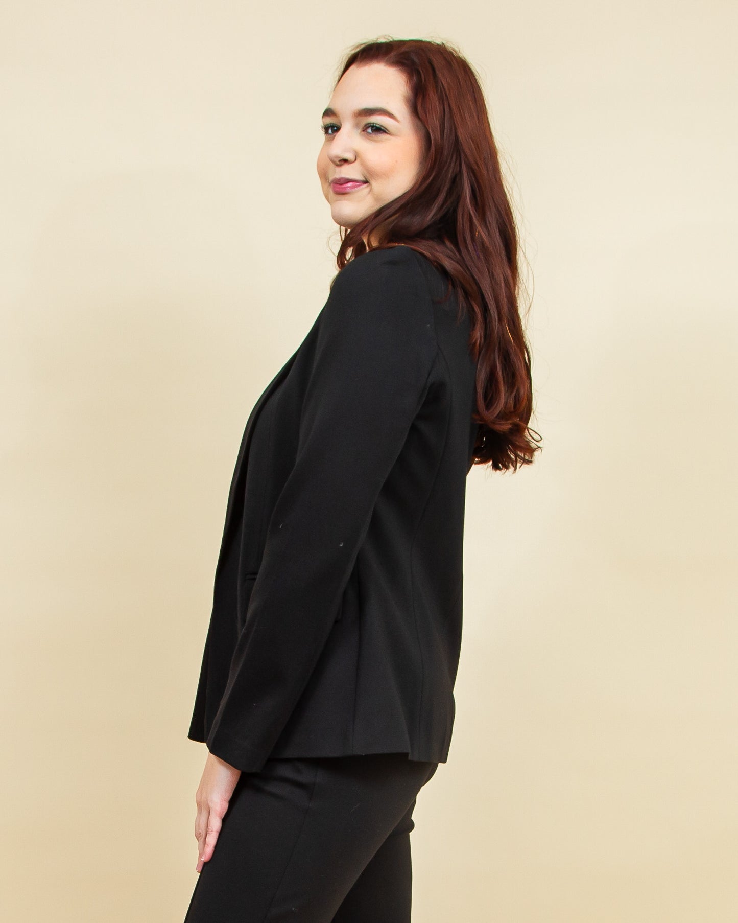 Star Of The Show Blazer in Black (8775054590203)