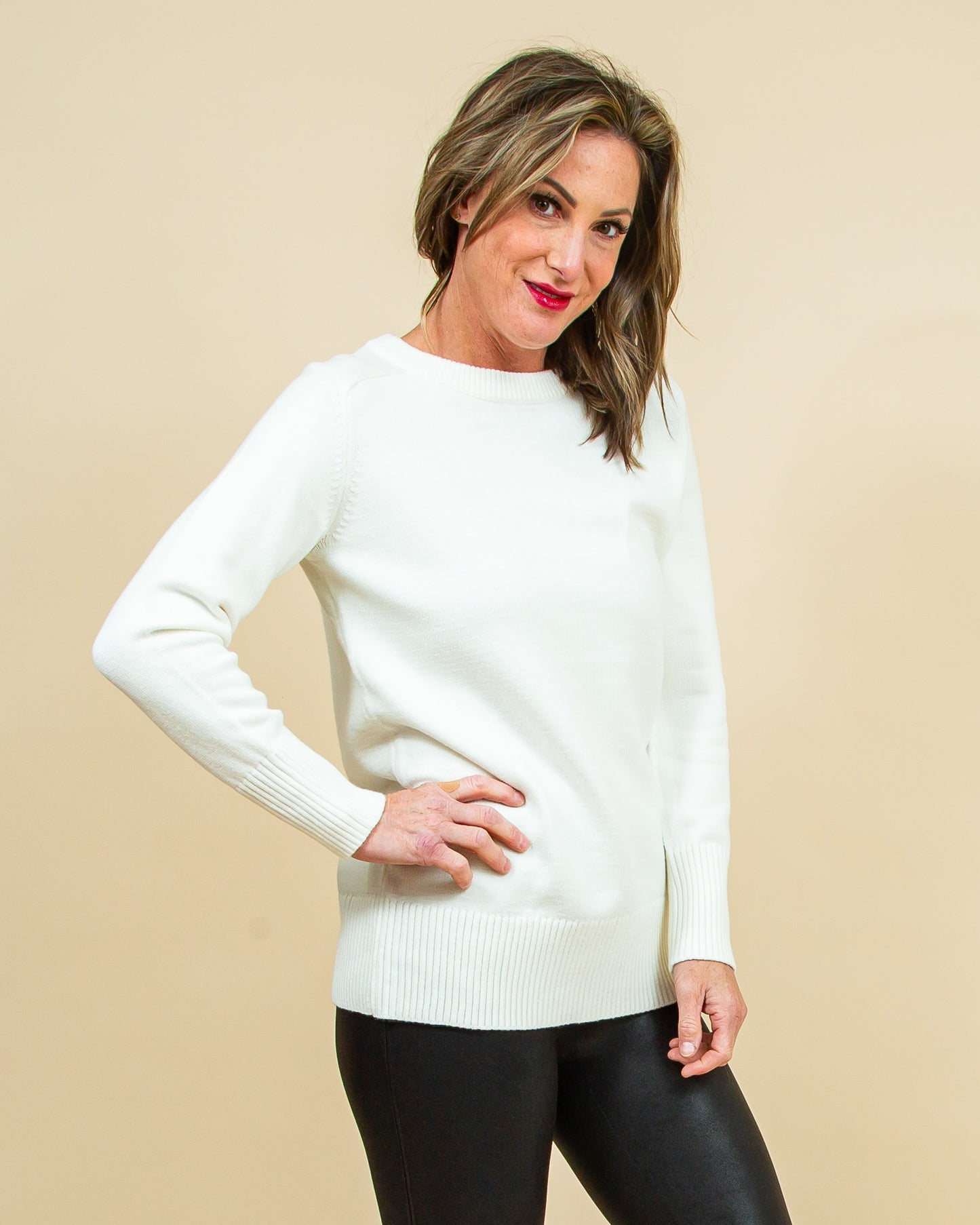 Aspen Sweater in Ivory (8768867860731)