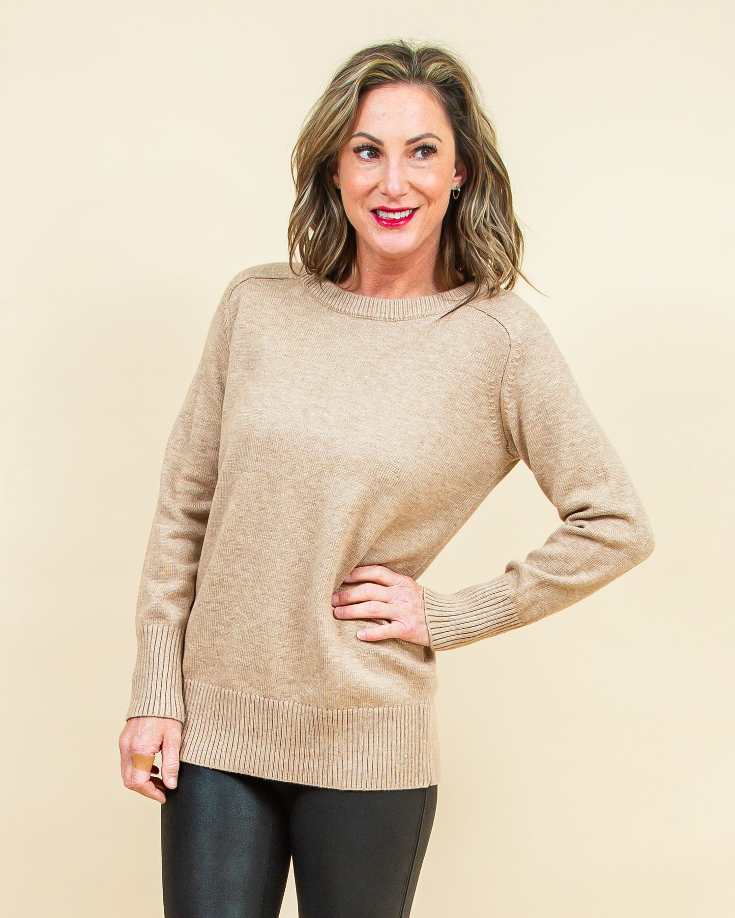 Aspen Sweater in Mocha (8768867926267)