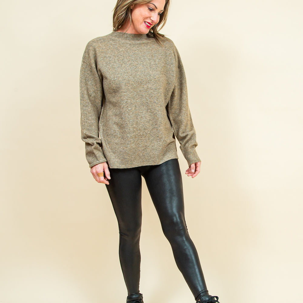 
                  
                    Gia Crewneck Sweater in Chai (8323557916923)
                  
                