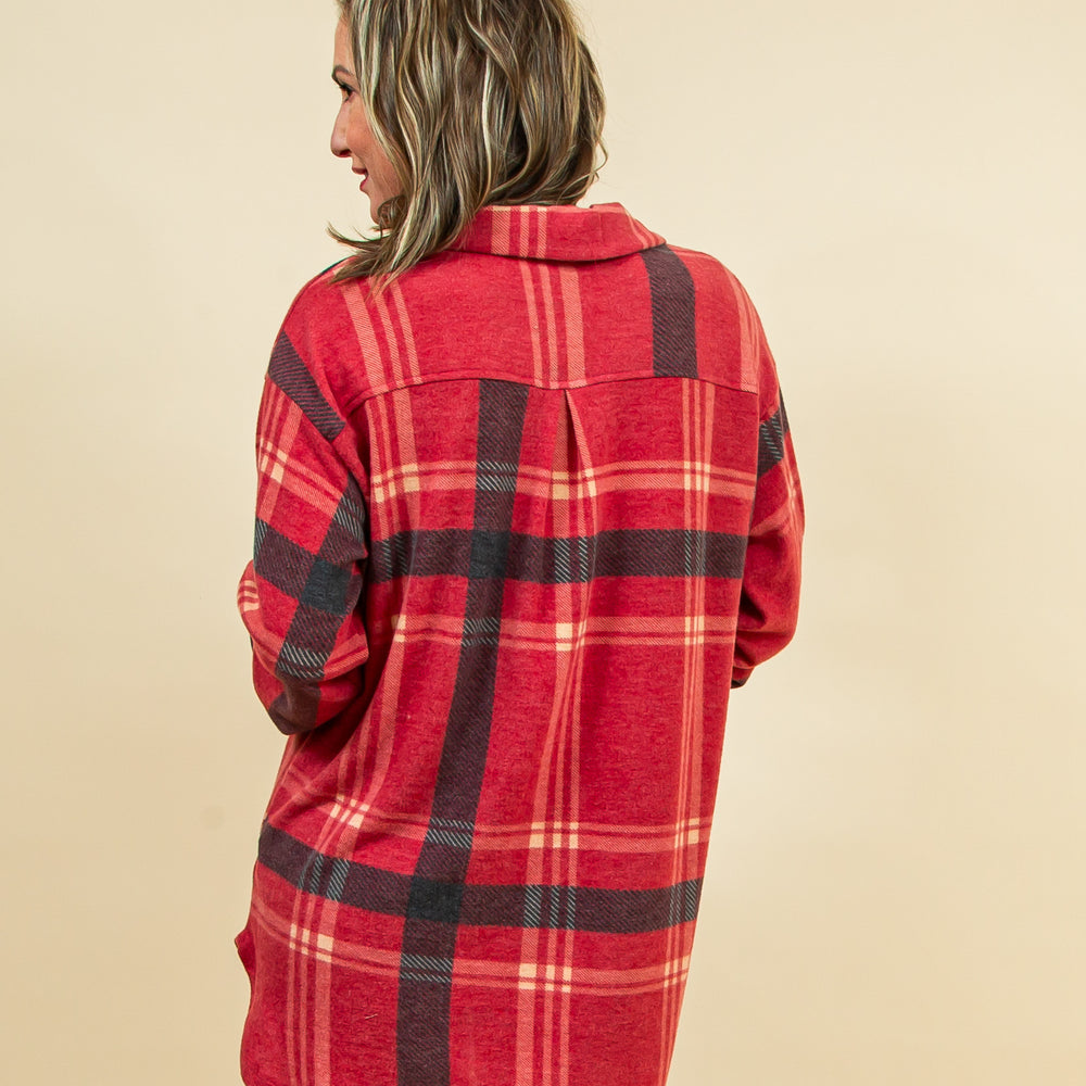 
                  
                    Cozy Hayride Flannel in Red Plaid (8770501574907)
                  
                