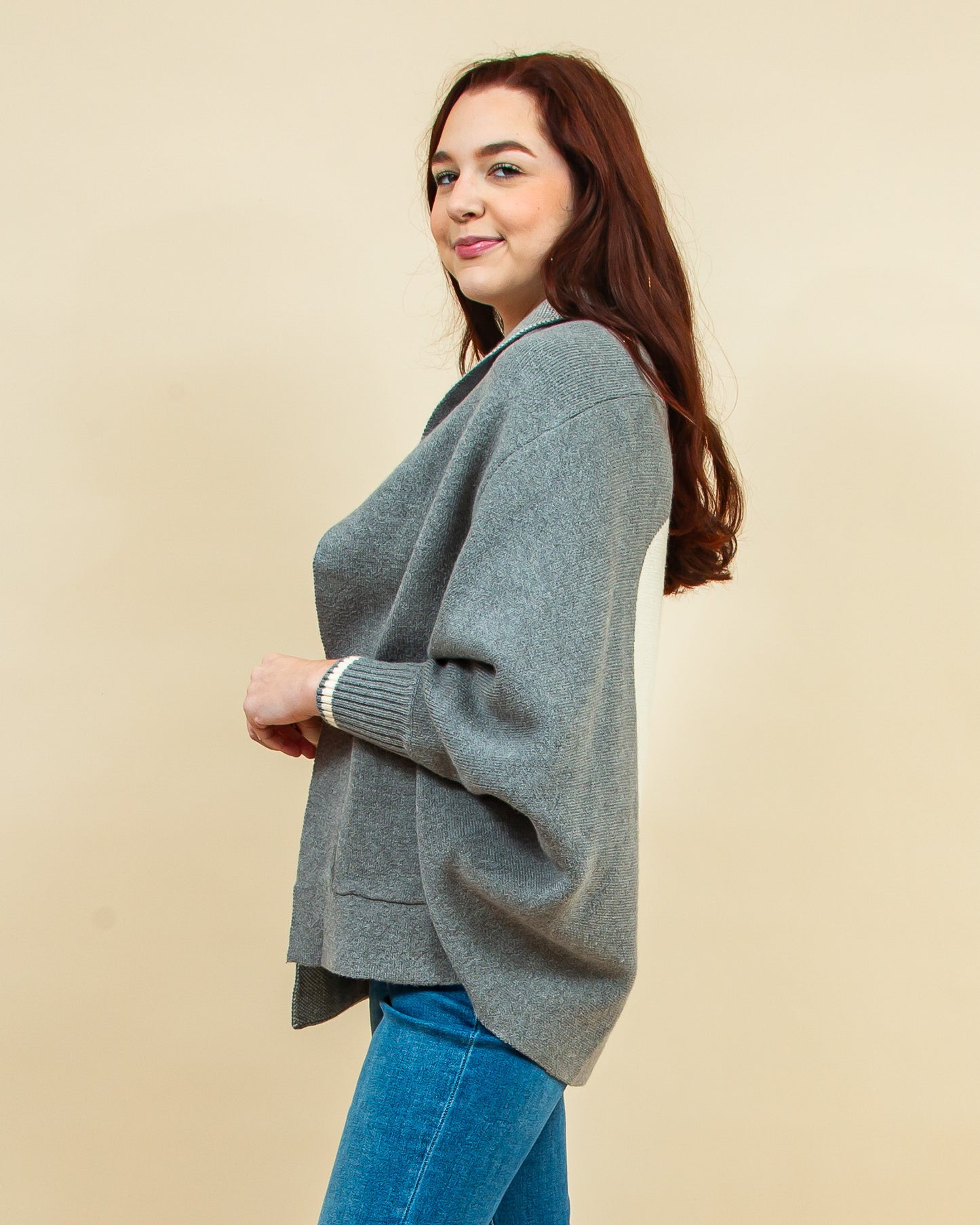 Back to Love Cardigan in Heather Grey (8774417875195)