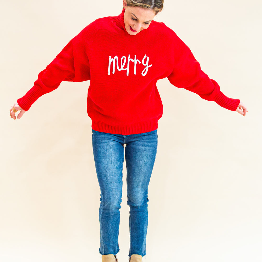 
                  
                    Merry Everything Sweater in Red (8157317464315)
                  
                