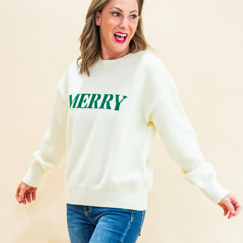 Merry Mood Sweater in Ivory (8770501869819)