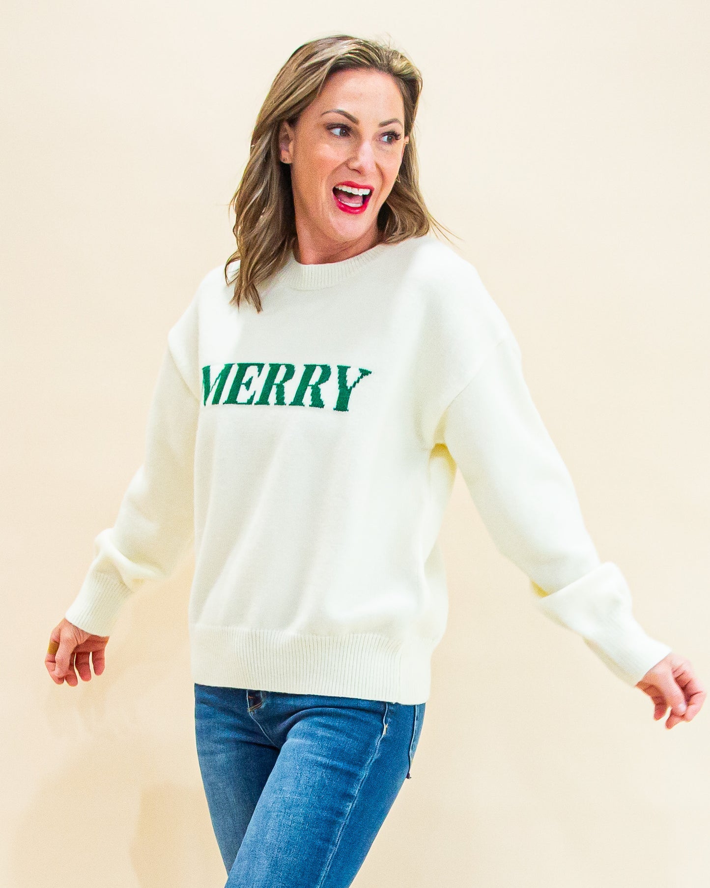 Merry Mood Sweater in Ivory (8770501869819)