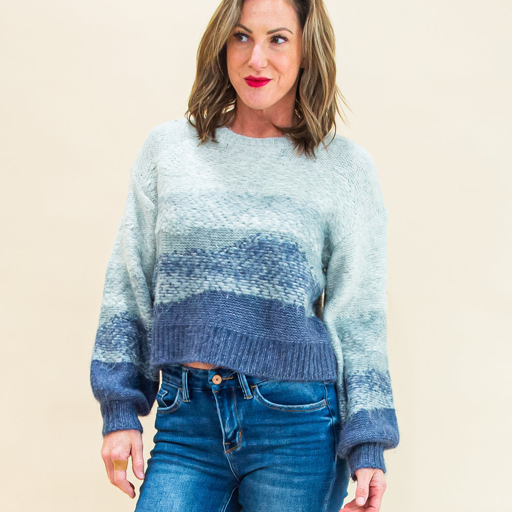 Tranquil Waters Sweater in Lt. Denim (8323557949691)