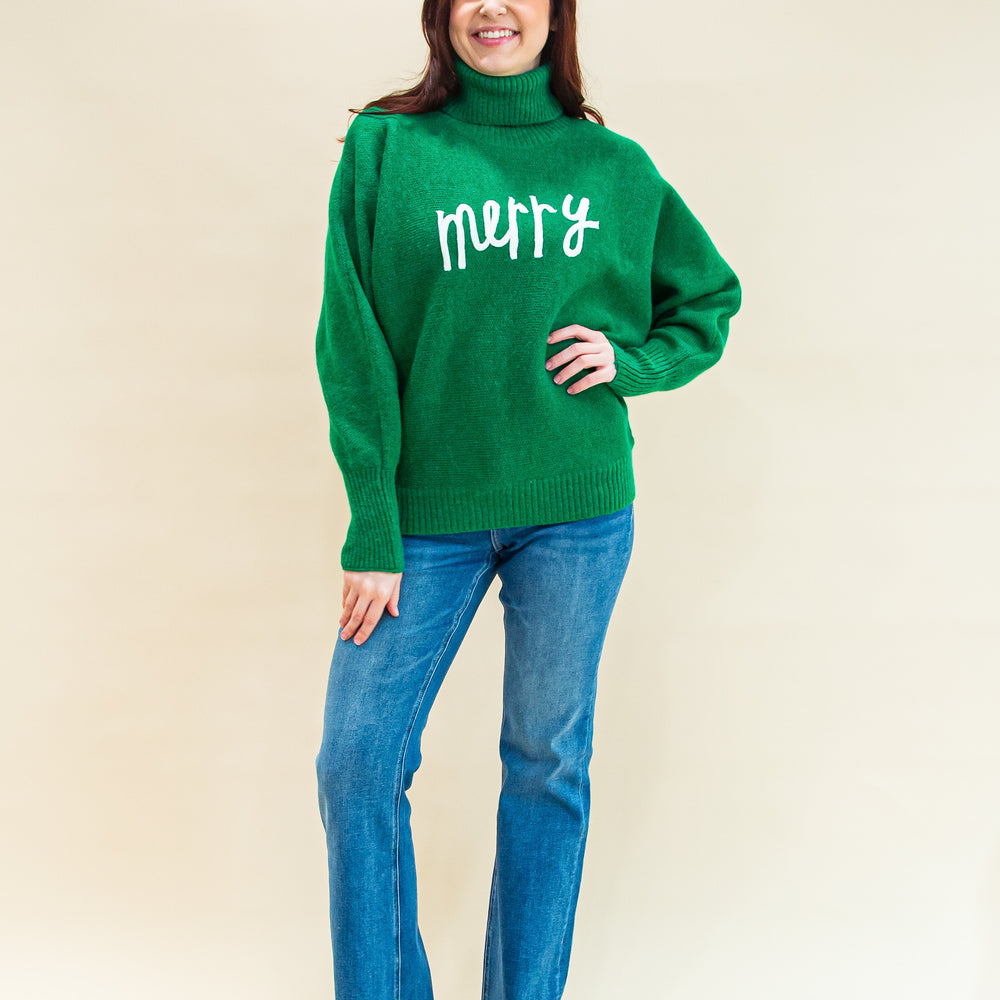 
                  
                    Merry Everything Sweater in Green (8770501837051)
                  
                