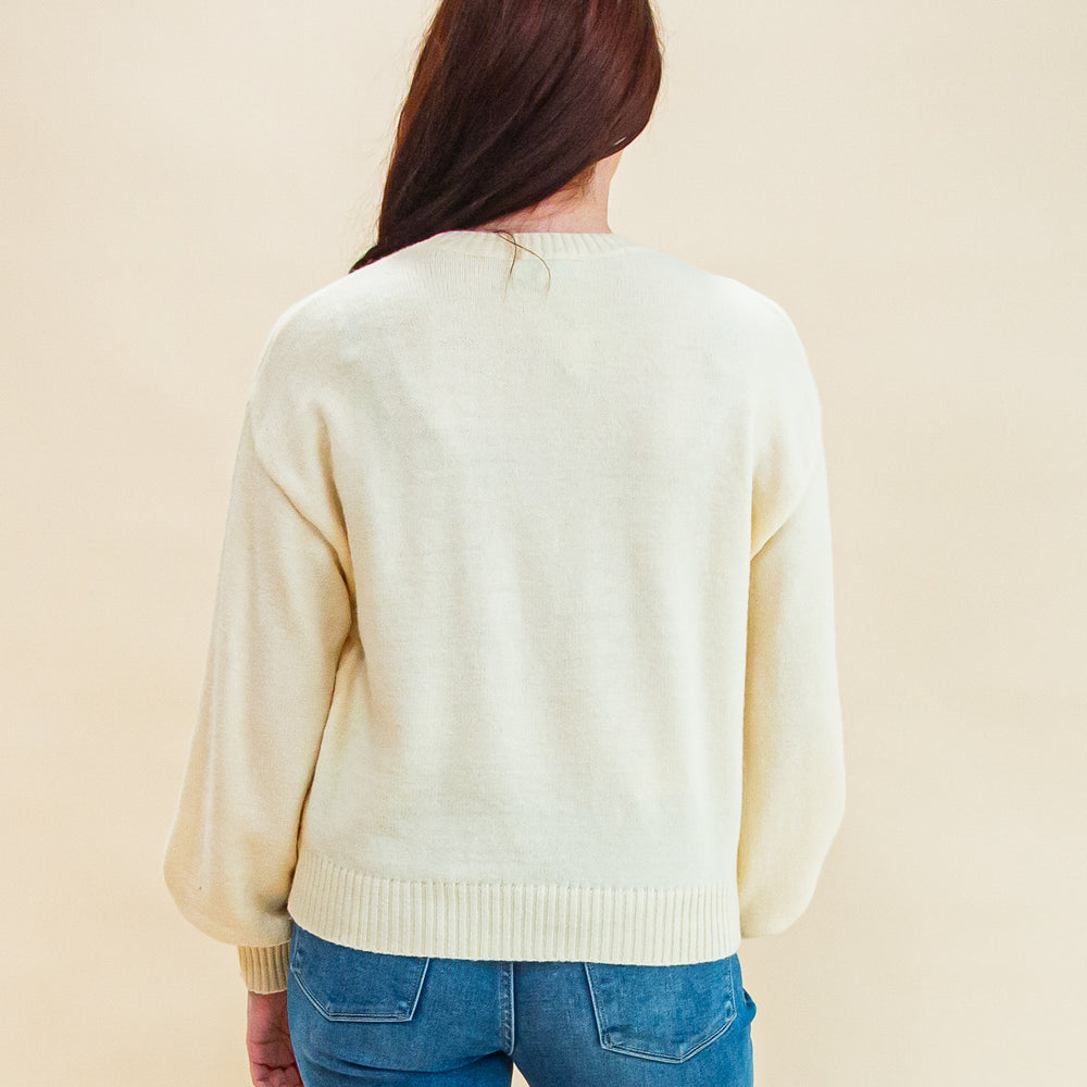 
                  
                    Wrapped With Love Sweater in Cream/Red (8770501509371)
                  
                