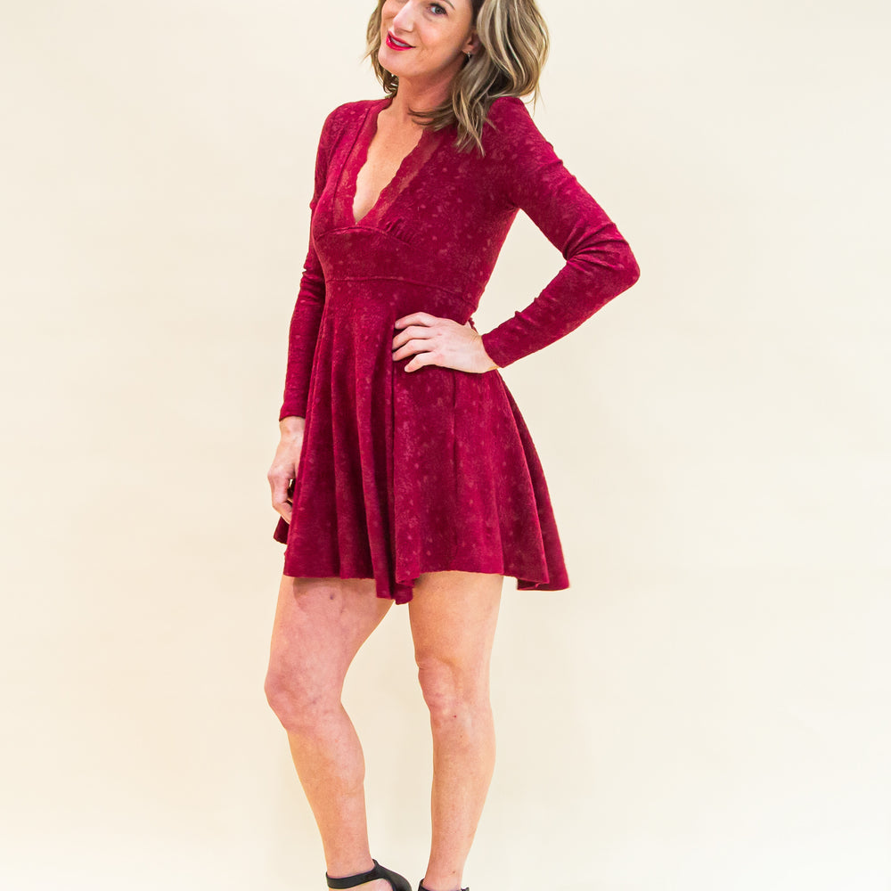 
                  
                    All Yours Mini Dress in Red Plum (8844912853243)
                  
                