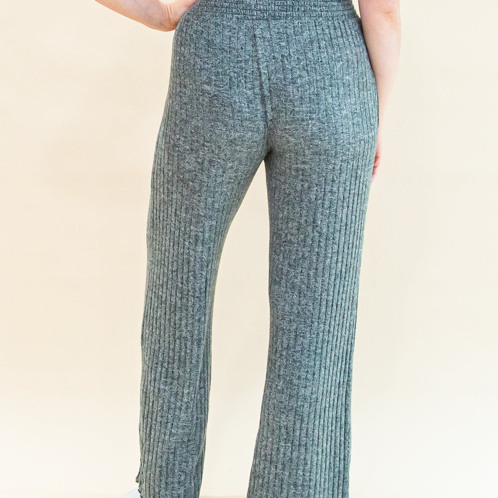 
                  
                    Dawn Smocked Rib Pant in Charcoal Heather (8323558146299)
                  
                