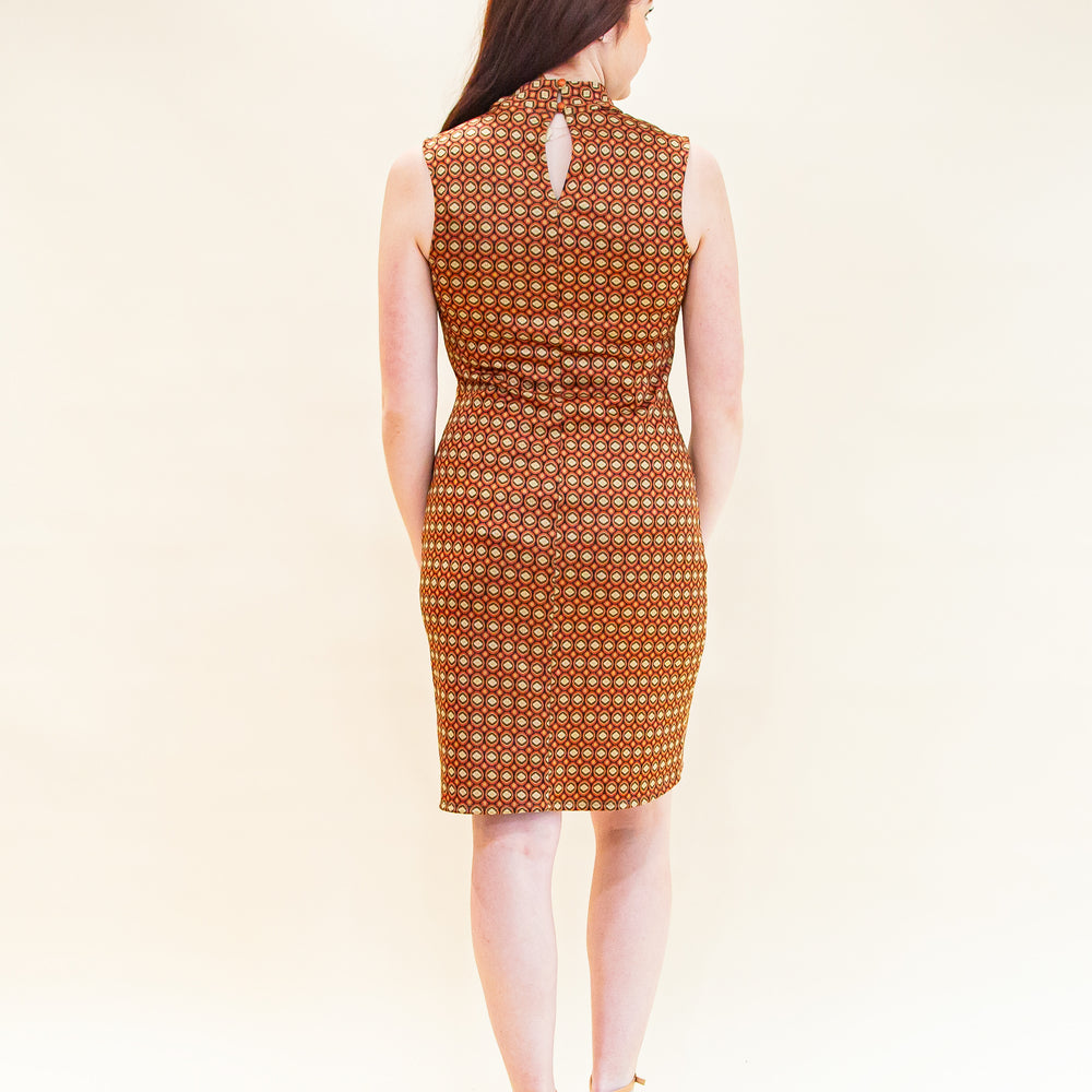 
                  
                    Mod Moment Mini Dress in Brown Rust (8770501673211)
                  
                