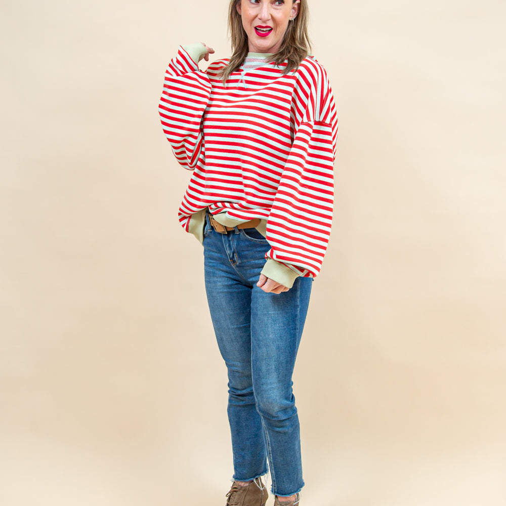 
                  
                    Classic Striped Crew in Cherry Combo (8785254318331)
                  
                