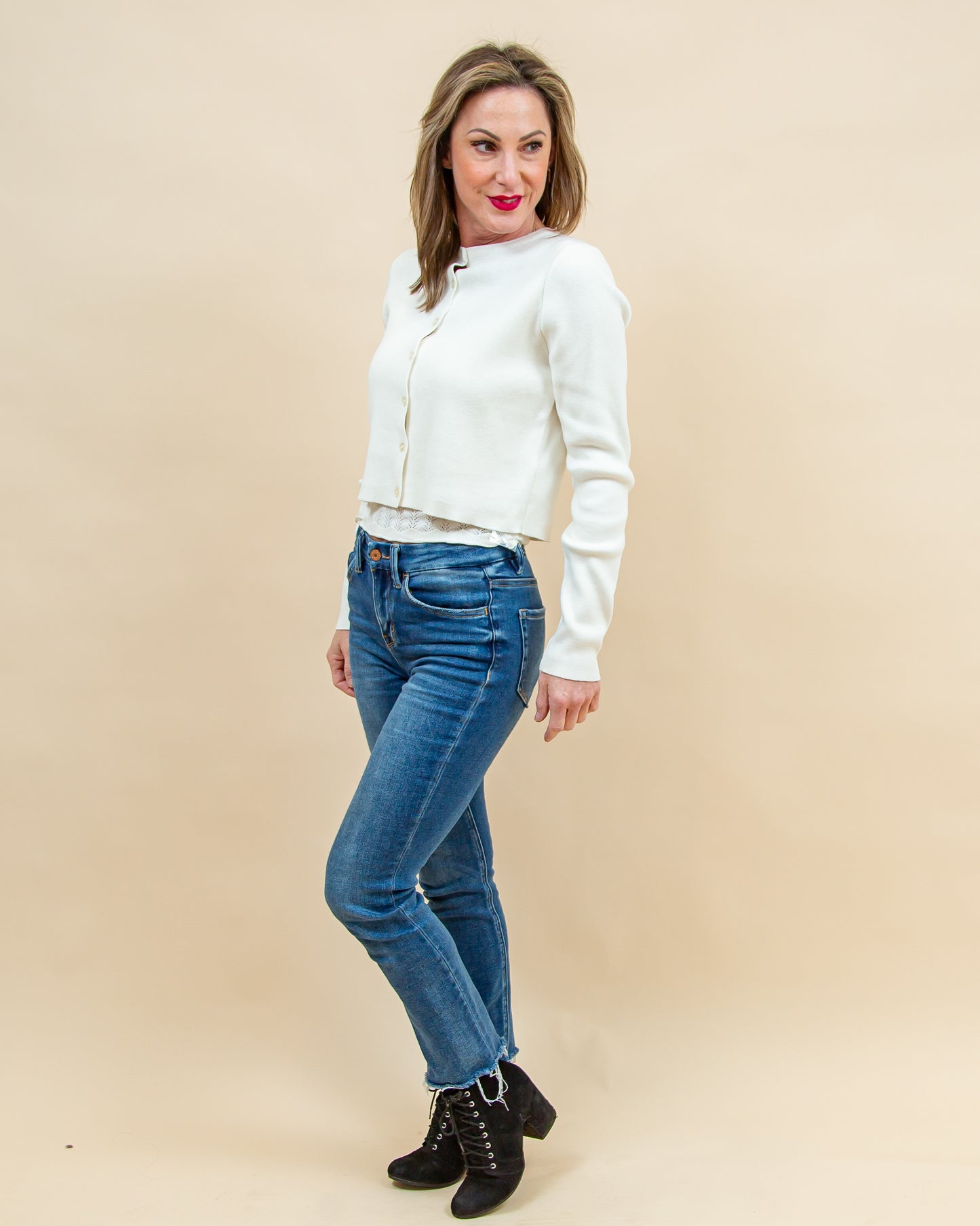 Easy Choice Cardigan in Ivory (8855251976443)