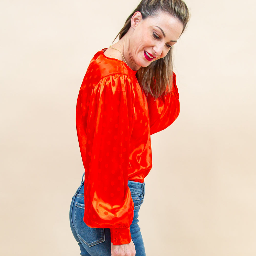 
                  
                    Radiant Cheer Blouse in Red (8871723761915)
                  
                