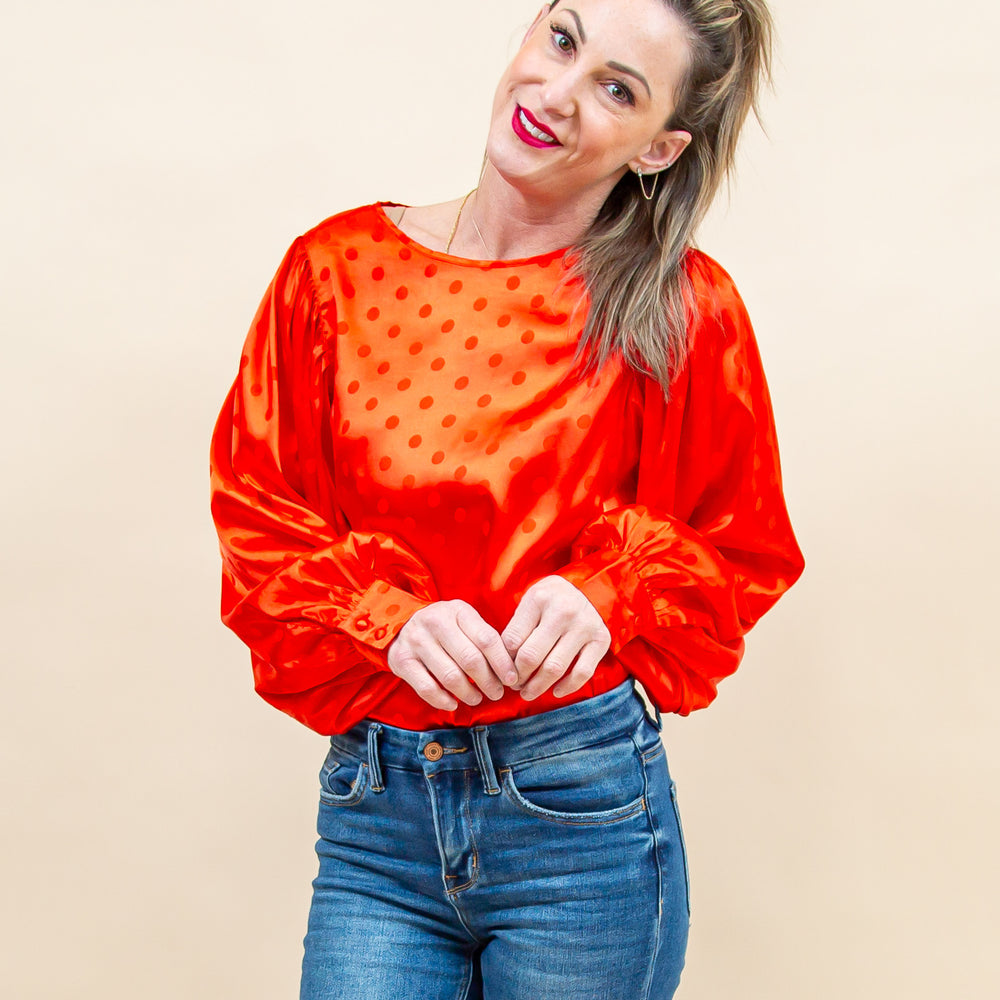 
                  
                    Radiant Cheer Blouse in Red (8871723761915)
                  
                