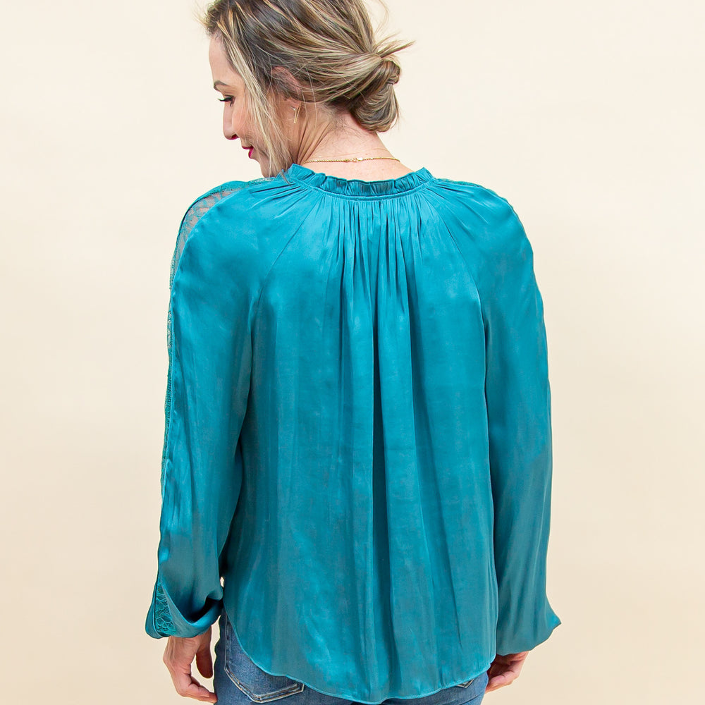 
                  
                    Evening Elegance Blouse in Deep Cyan (8855315087611)
                  
                