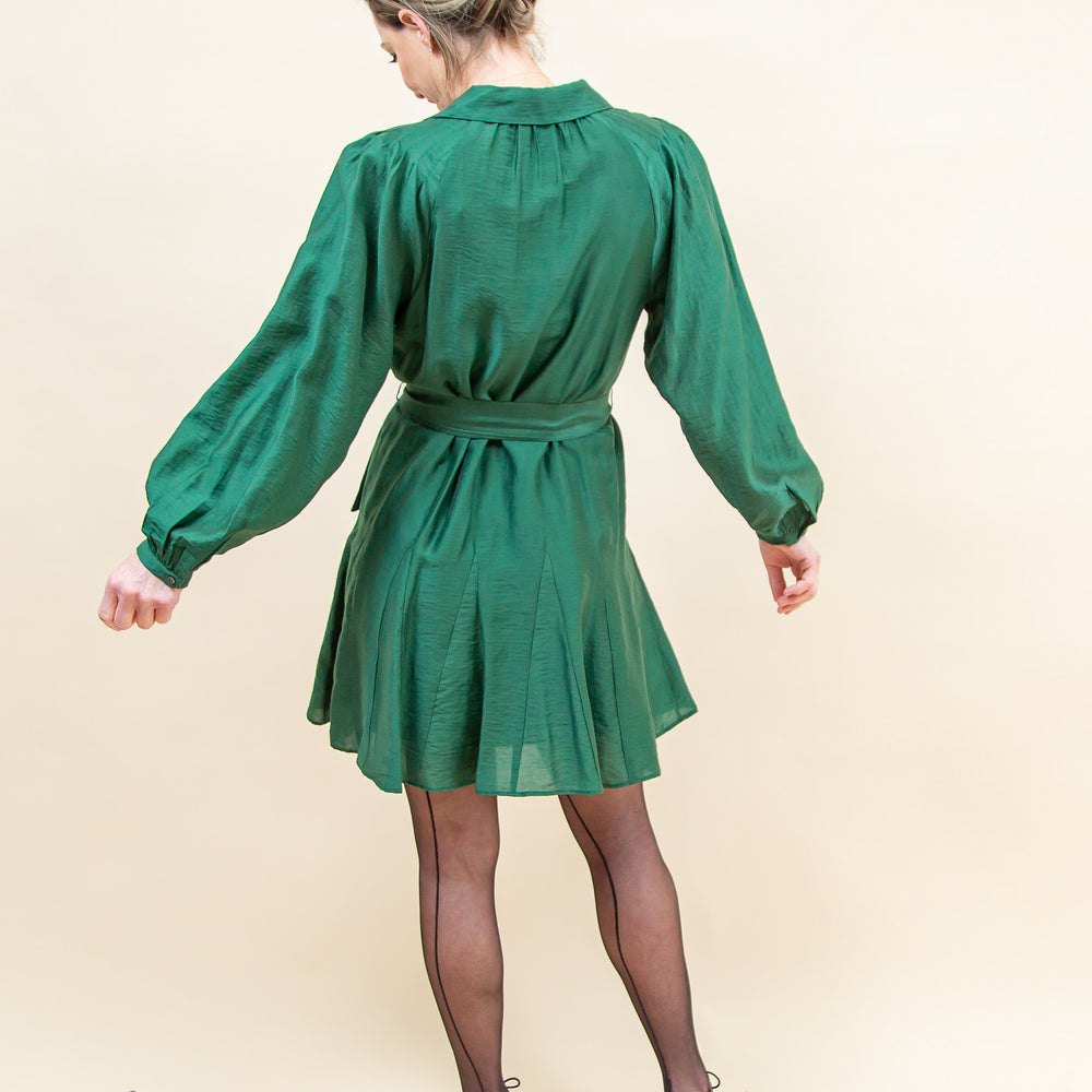 
                  
                    Emerald Evening Mini Dress in Jewel Green (8769272545531)
                  
                