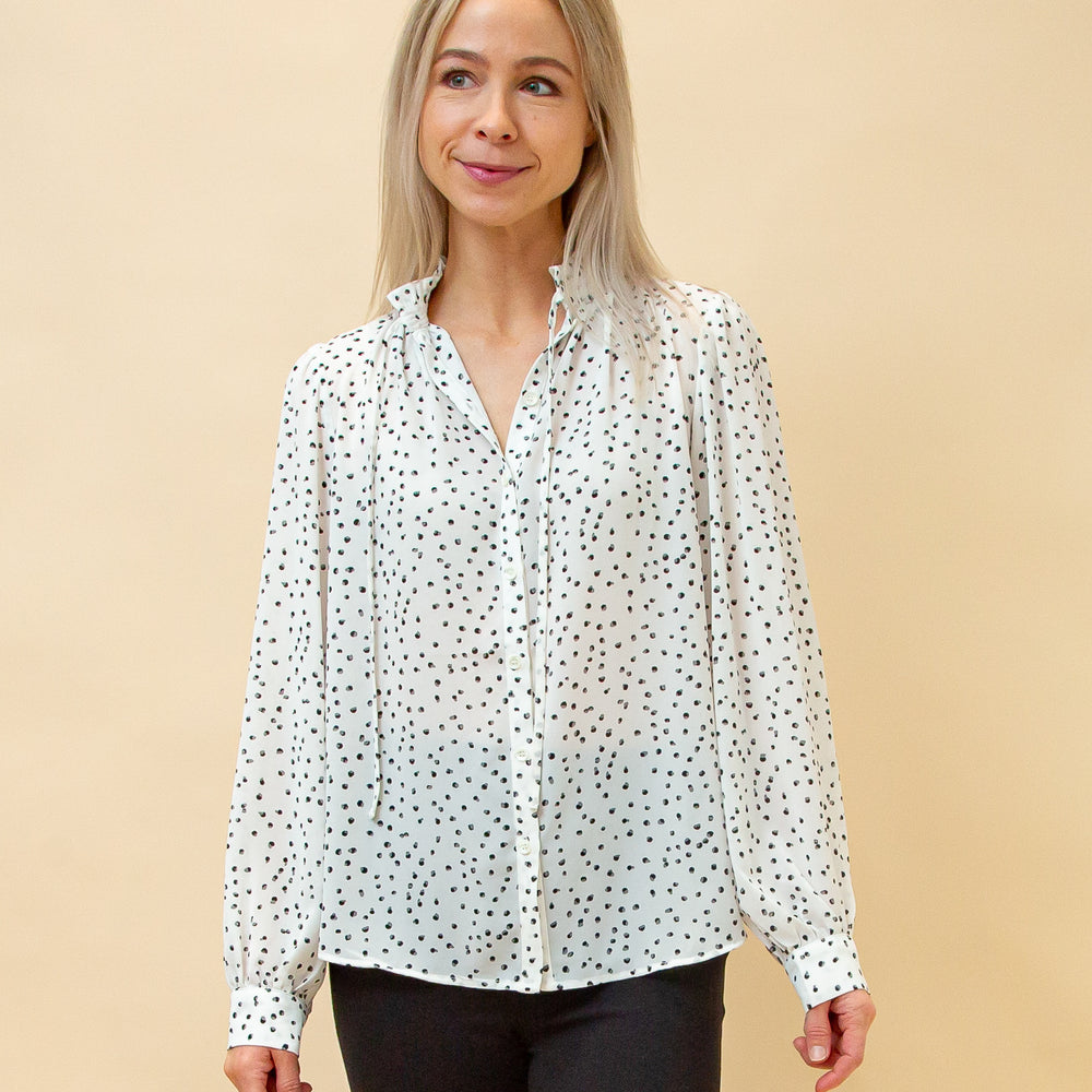 Make Your Mark Blouse in Ivory (8898526740731)