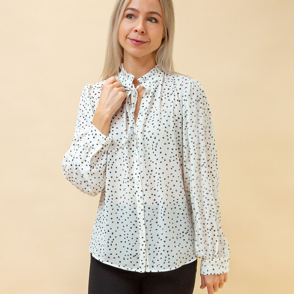 Make Your Mark Blouse in Ivory (8898526740731)