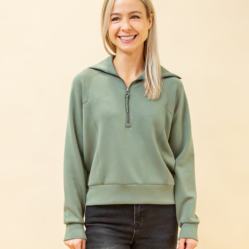 
                  
                    Airessentials Half Zip in Clover (8781142163707)
                  
                