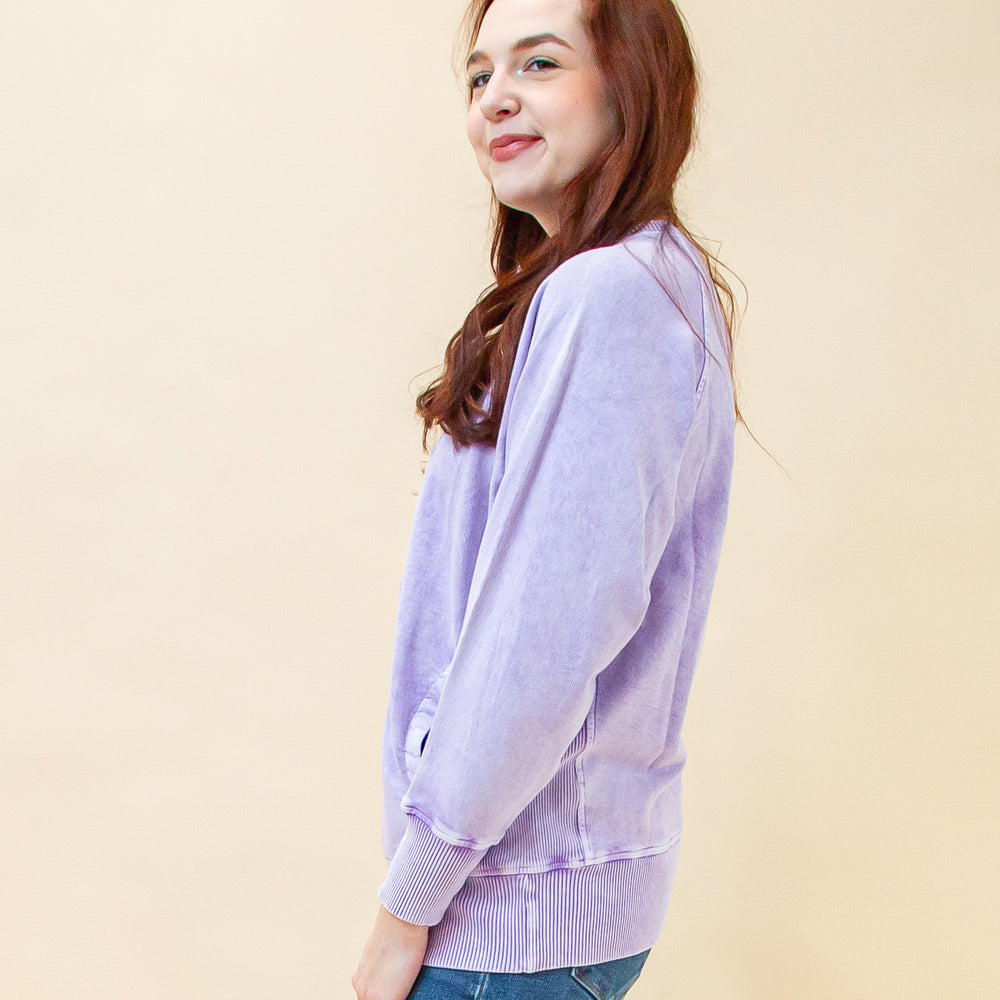 Winter Wash Pullover in Violet (8886352773371)