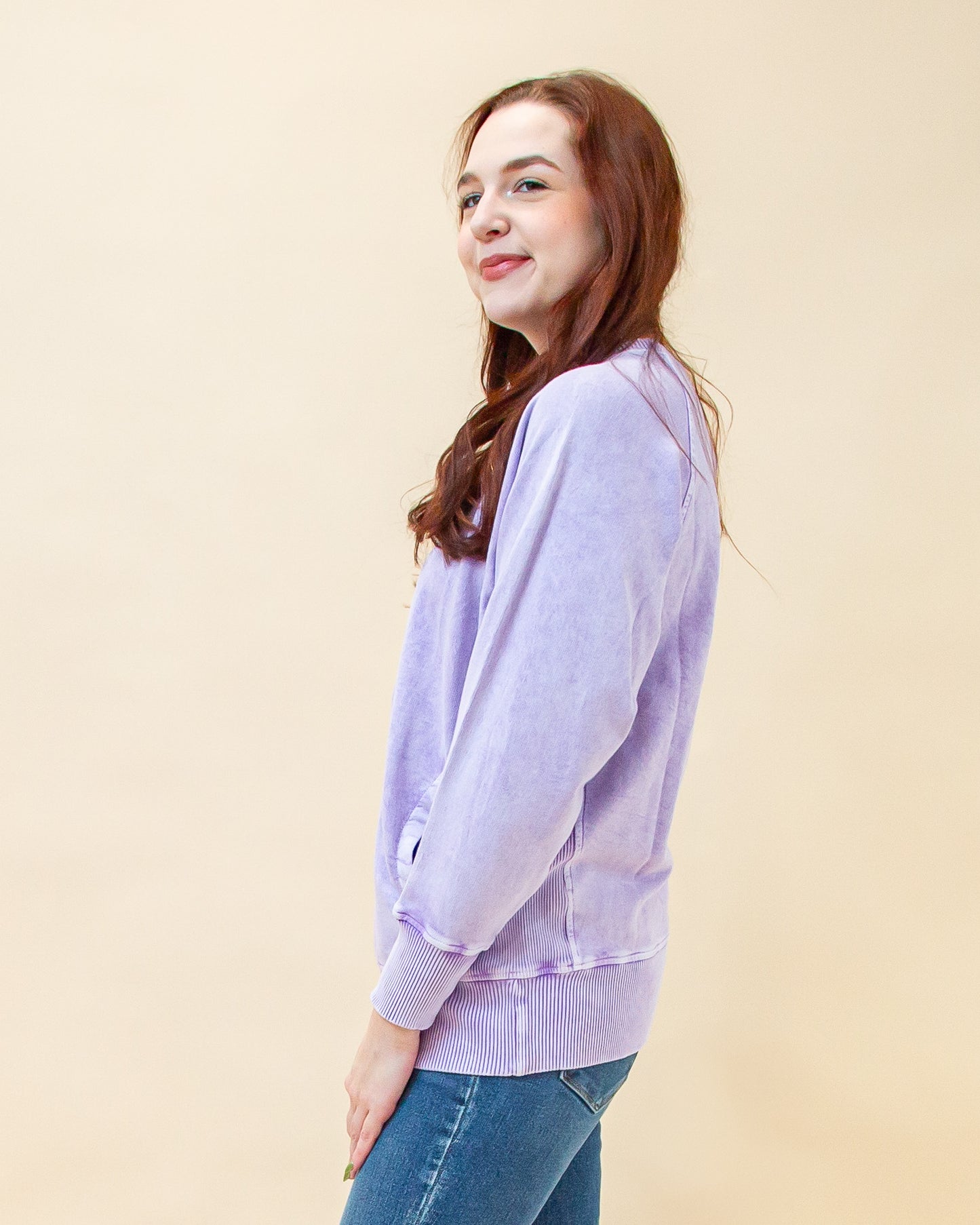 Winter Wash Pullover in Violet (8886352773371)