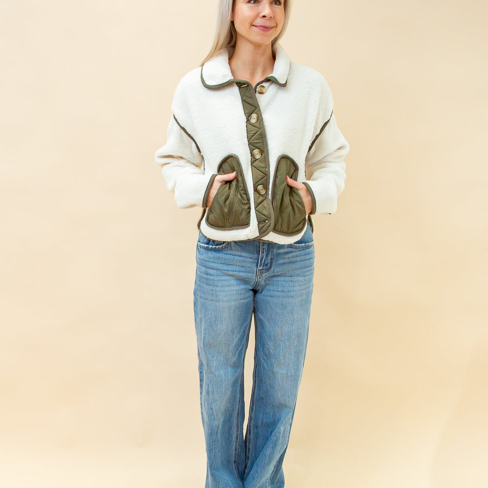 
                  
                    Cozy Outlook Faux Shearling Jacket in Cream (8899853811963)
                  
                