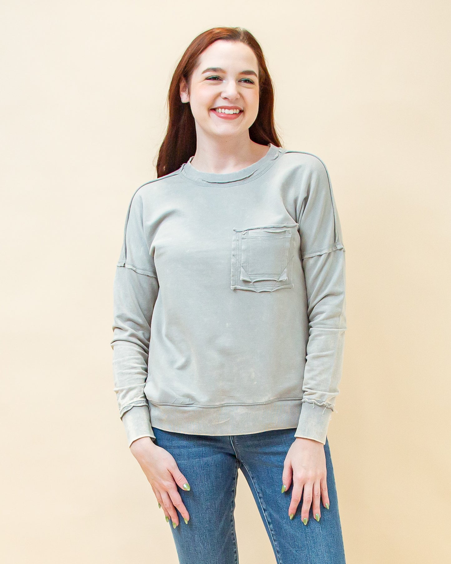 Cool Comfort Pullover in Sleet (8373357510907)