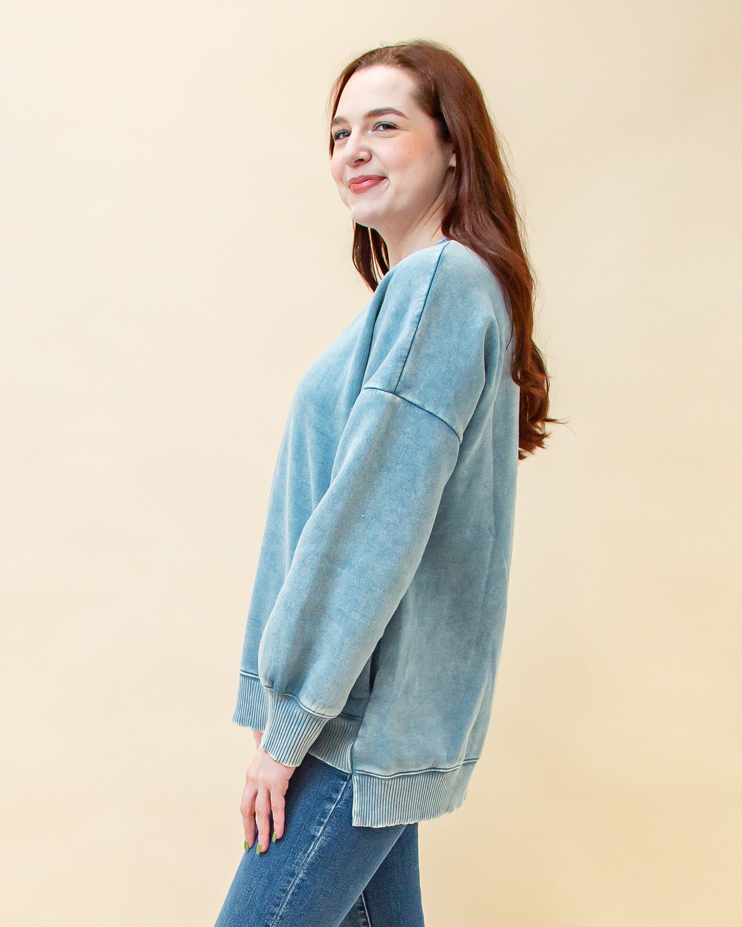 Cozy Corner Pullover in Blue Grey (8886352937211)