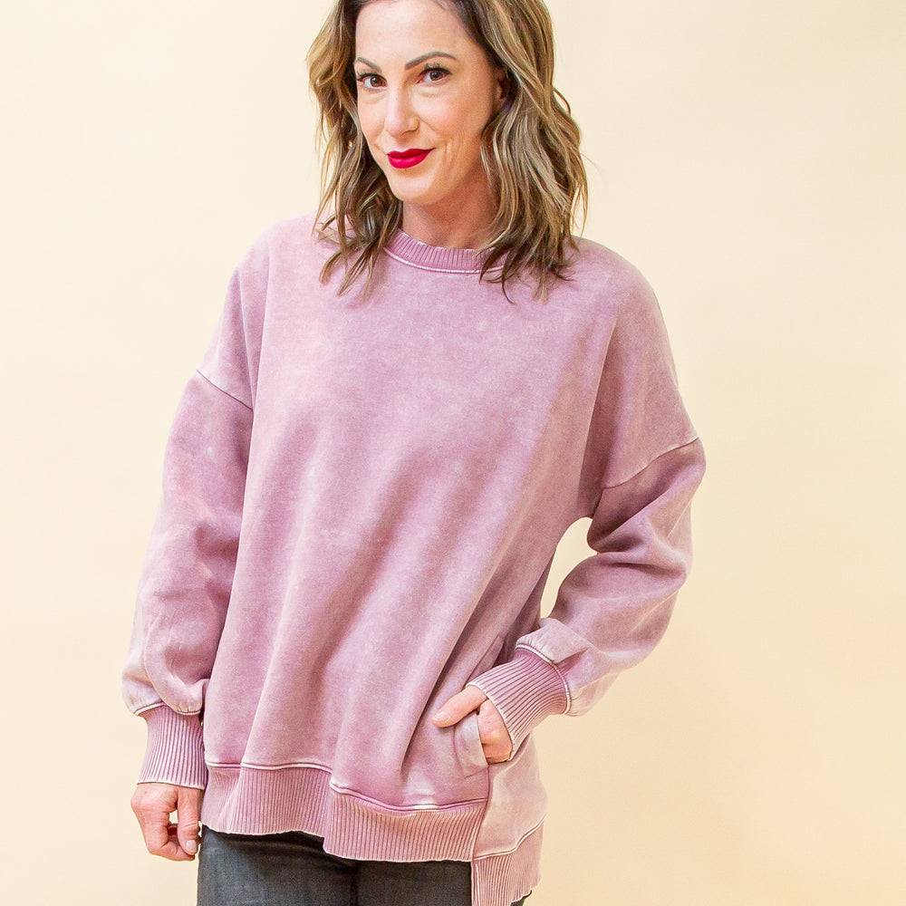 Cozy Corner Pullover in Light Rose (8886352871675)