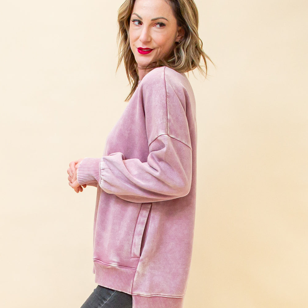 Cozy Corner Pullover in Light Rose (8886352871675)