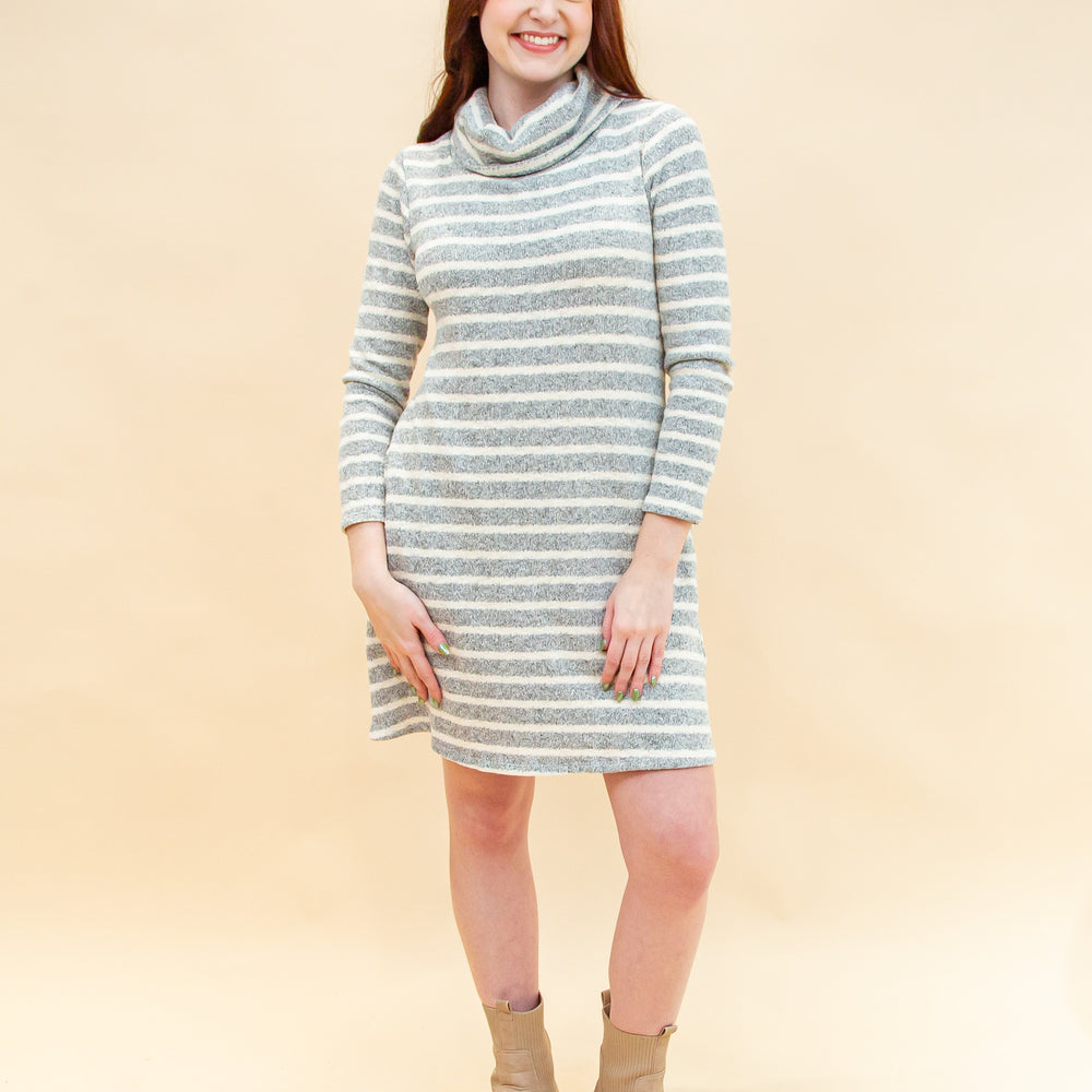 
                  
                    Easy Days Knit Dress in H Grey/Cream (8886352281851)
                  
                