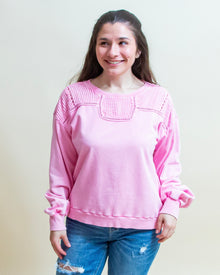  She's Cute Sweatshirt in Pink (8287313494267)