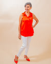 Sparks Fly Top in Coral Red (8087398449403)