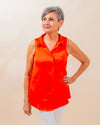 Sparks Fly Top in Coral Red (8087398449403)