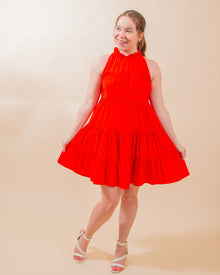  Radiantly Yours Dress in Red (7929902072059)
