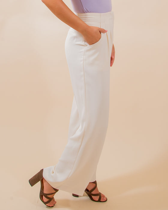 Boss Babe Pants in Off White (8087398940923)