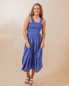  Casually Mine Dress in Cobalt (8061599482107)