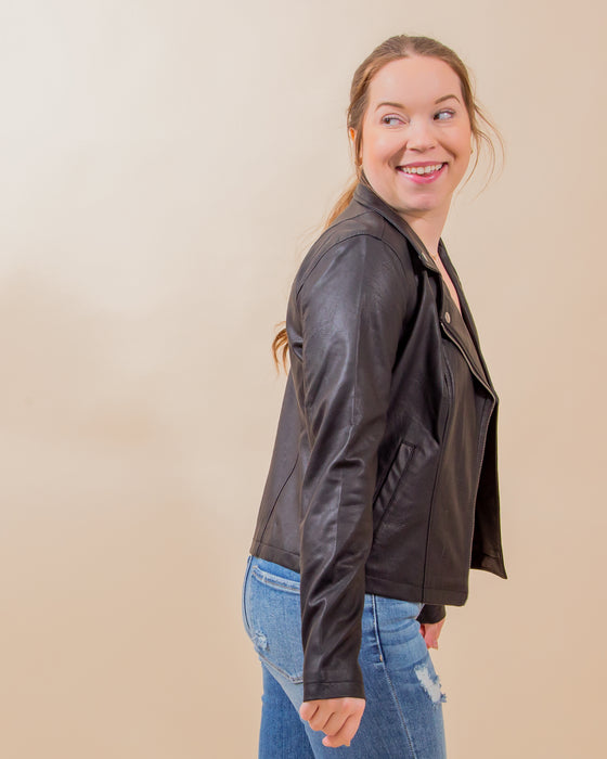 Trina Moto Jacket in Black (8077559988475)