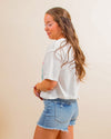 Sunny Dayz Cropped Tee in Ivory (8099131195643)
