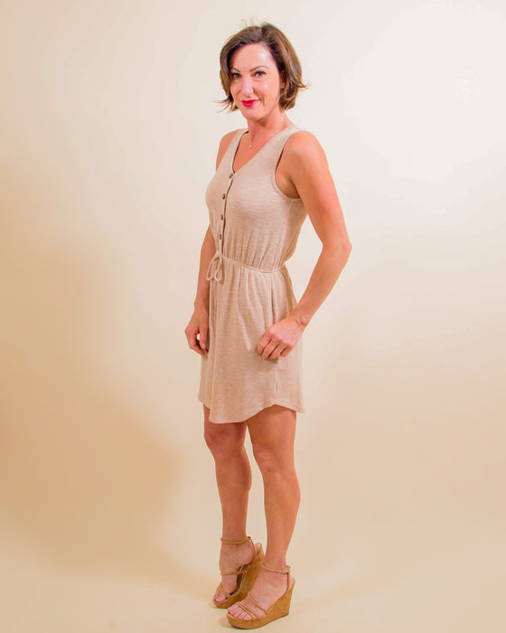 Trail Blazer Dress in Tan (8093530915067)