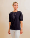 Isabel Eyelet Top in Black (8094666359035)