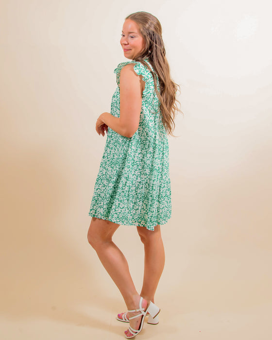 Going Fast Dress in Green (8094650761467)