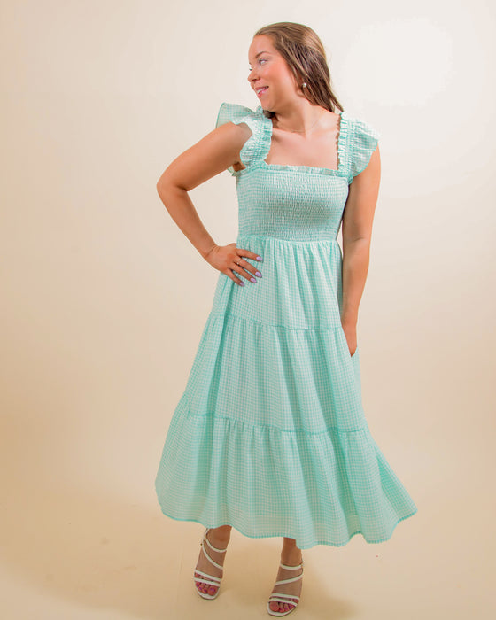 Cool & Comfortable Dress in Ice Blue (8093530325243)